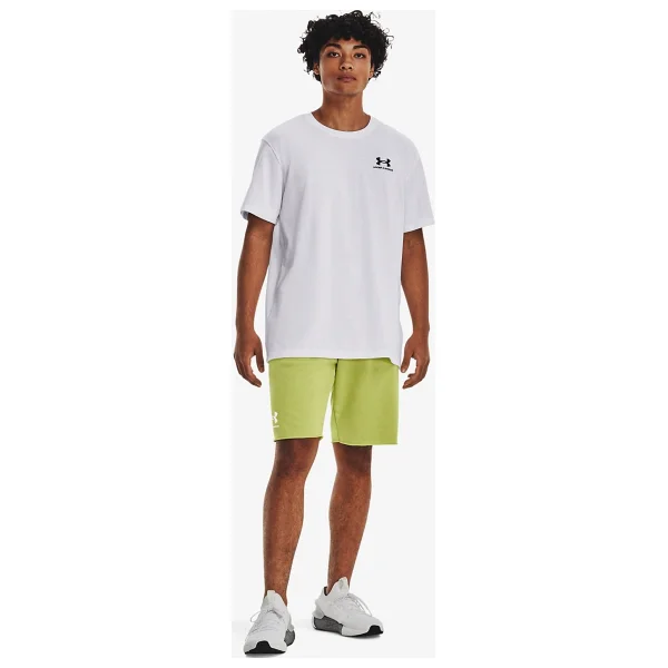 Under Armour Heavyweight 1373997-411 Lacivert Kısa Kollu Bisiklet Yaka Erkek Tişört - Görsel 4