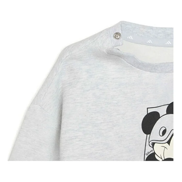 Adidas Disney Mickey Mouse Jogger Kg6110 Beyaz Bebek Eşofman Takımı - Görsel 6