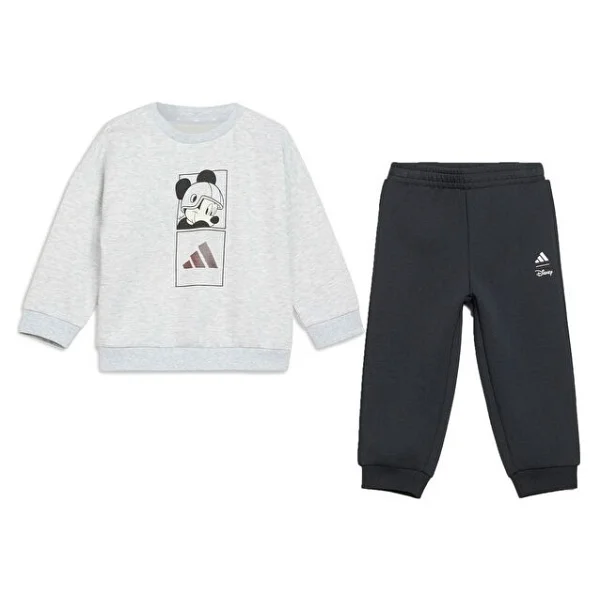 Adidas Disney Mickey Mouse Jogger Kg6110 Beyaz Bebek Eşofman Takımı - Görsel 8