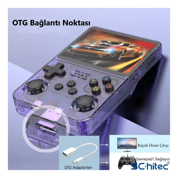 Schitec R36s Turuncu Gameboy - Görsel 5