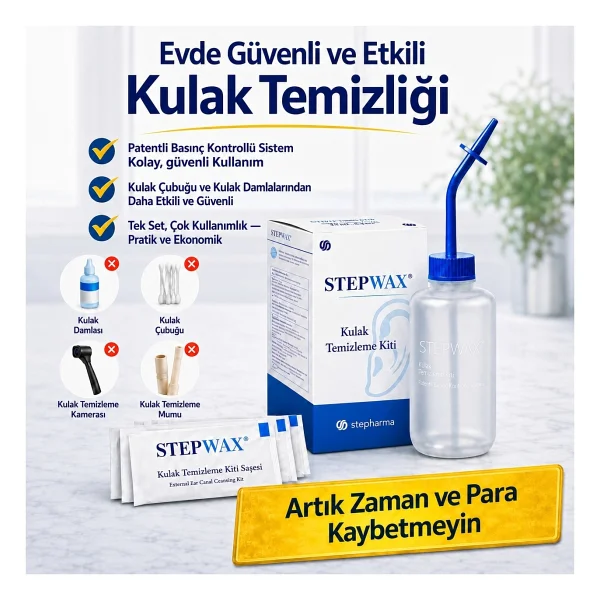 Stepwax Kolay Dış Kulak Yolu Kir Temizleme Seti - Görsel 10
