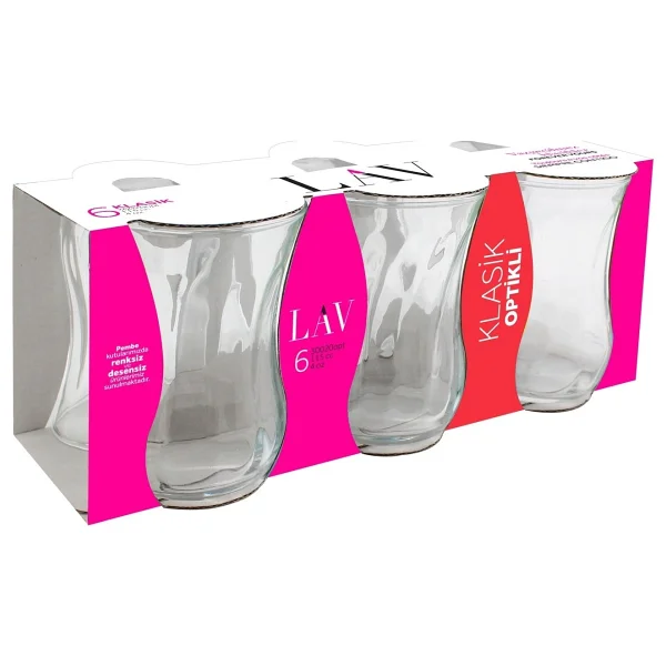 Lav Klasik Cam Çay Bardağı 6 Kişilik 115 Ml - Görsel 4