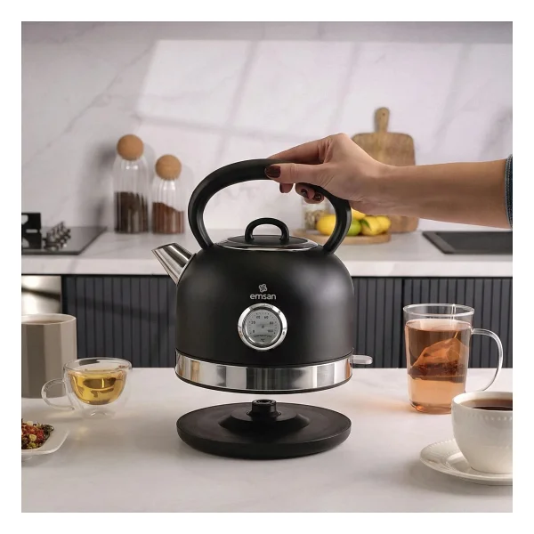 Emsan Retro 2202 Siyah 2200 W Su Isıtıcısı - Görsel 8
