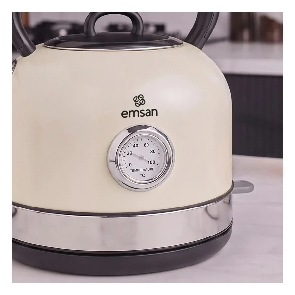 Emsan Retro 2202 Krem 2200 W Su Isıtıcısı - Görsel 5