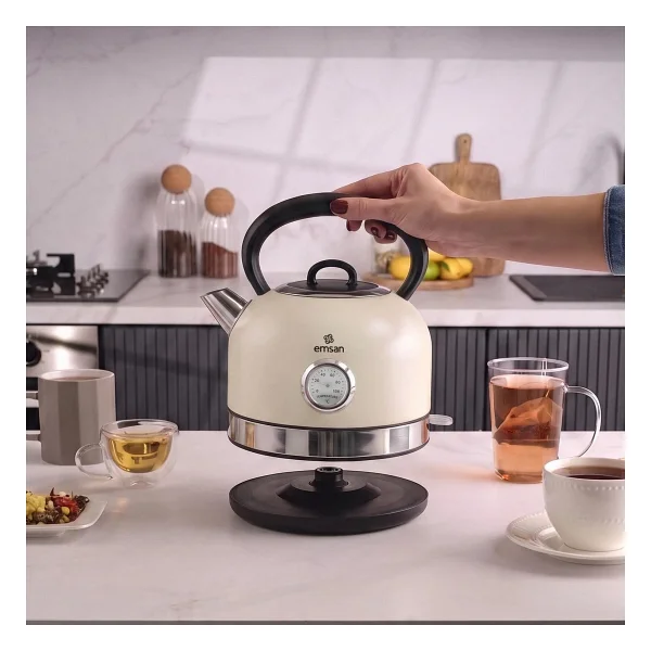 Emsan Retro 2202 Krem 2200 W Su Isıtıcısı - Görsel 8