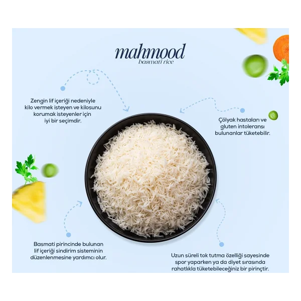 Mahmood Rice Basmati Pirinç 900 Gr - Görsel 4