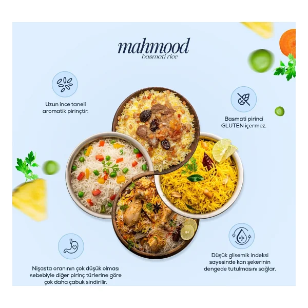 Mahmood Rice Basmati Pirinç 900 Gr - Görsel 5