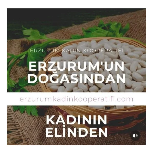 Erzurum Kadın Kooperatifi Hınıs Fasulye 1 kg - Görsel 2