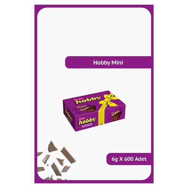 Ülker Hobby Mini Çikolata 100'lü 600 Gr 6'lı - Görsel 3
