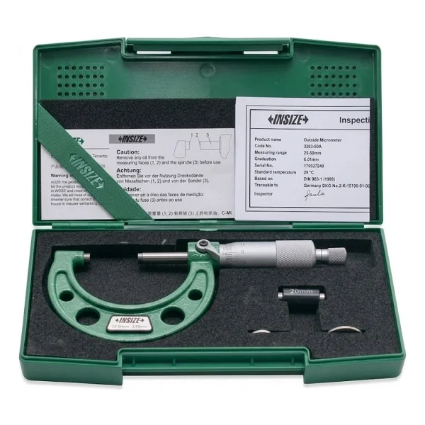 İnsize 3203-50a 25-50 Mm Dış Çap Mikrometre - Görsel 2