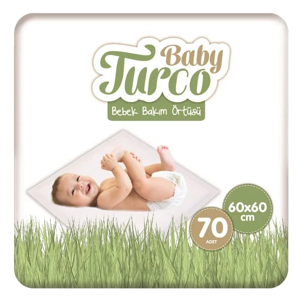 Baby Turco 60x60 Cm 7'li 10 Paket Bebek Bakım Örtüsü - Görsel 6