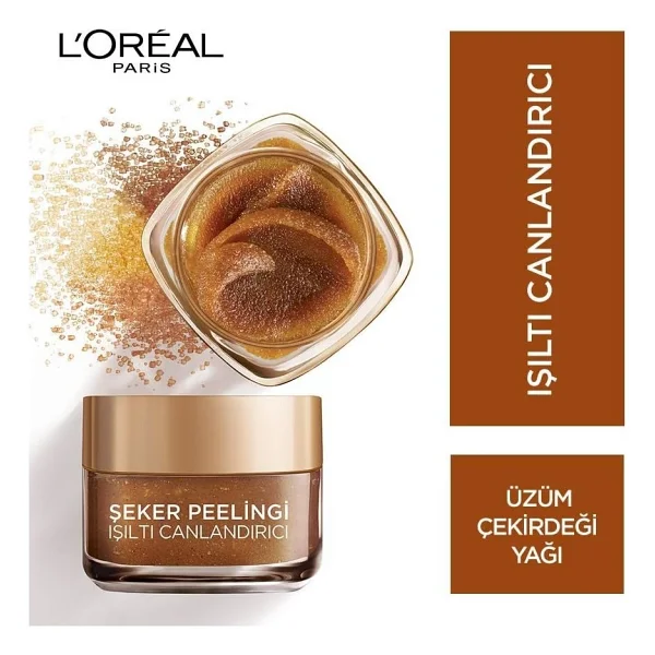 L'oreal Paris Işıltı Canlandırıcı Üzüm Çekirdeği 50 Ml Şeker Peelingi - Görsel 2
