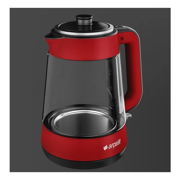 Arçelik Resital LED Işıklı Cam Kettle Çay Makinesi Su Isıtıcı - Görsel 3
