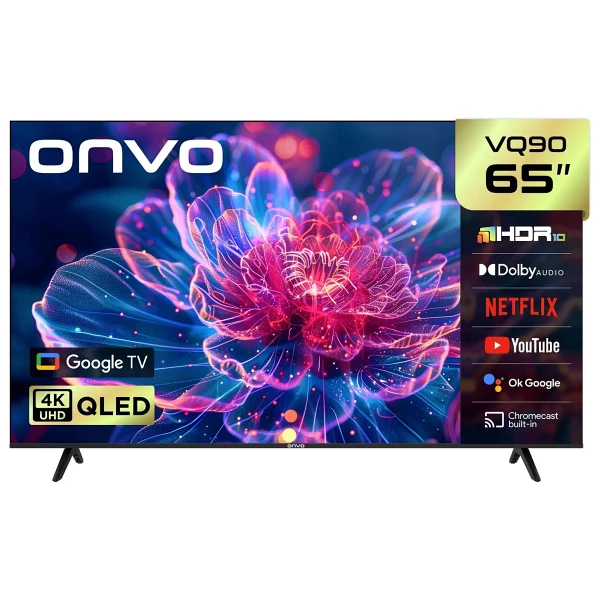 Onvo 65vq90f3ua 4K Ultra HD 65" 165 Ekran Uydu Alıcılı Google Smart QLED TV - Görsel 3