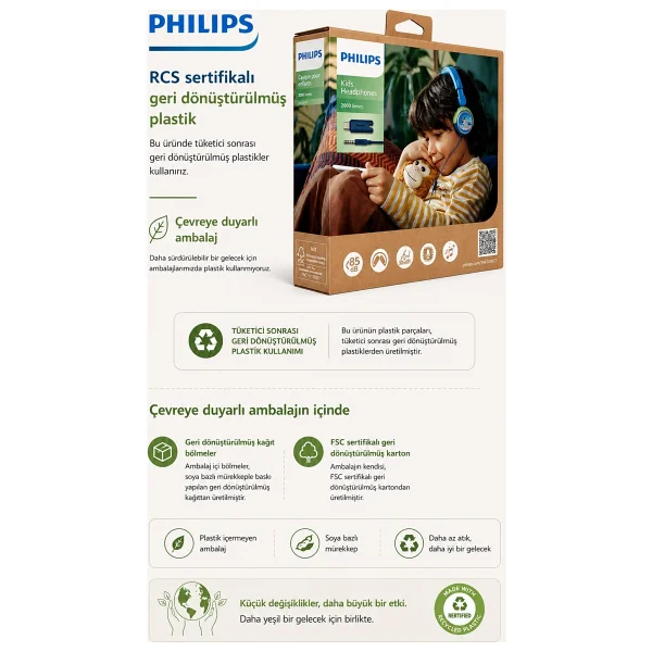 Philips Tak2000ct/00 Mavi Kablolu Kulak Üstü Kulaklık - Görsel 9