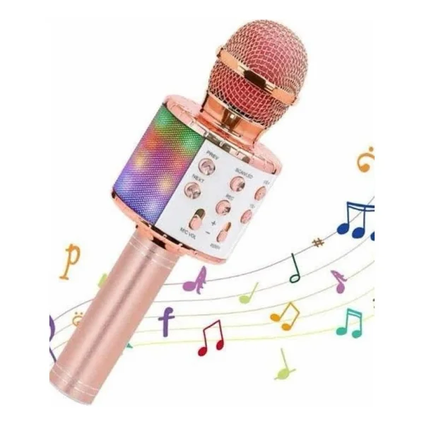Belirtilmemiş Karaoke Mikrofon Bluetooth Bağlantılı Aux Girişli Uzun Pil Ömrü Yüksek Ses Kaliteli - Görsel 6