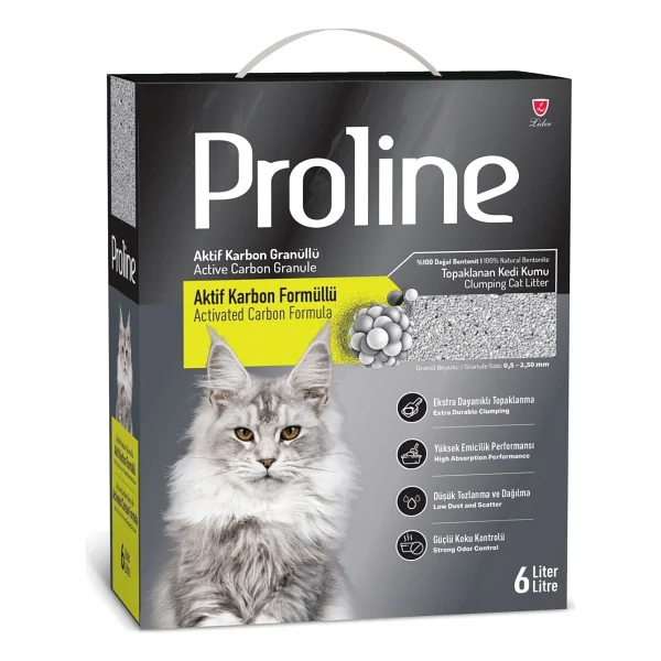 Proline Aktif Karbon Tanecikli Kedi Kumu 4x6lt. - Görsel 4