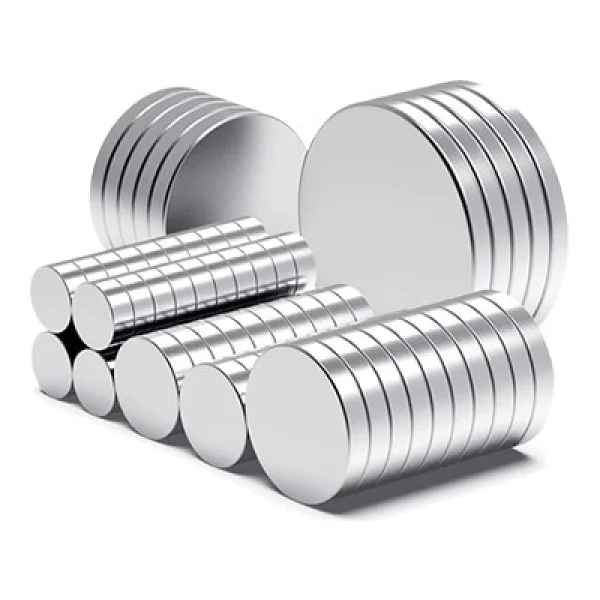 50 Adet 10x2mm Yuvarlak Neodyum Mıknatıs Güçlü Magnet Nikel Kaplamalı ( Lisinya ) - Görsel 2