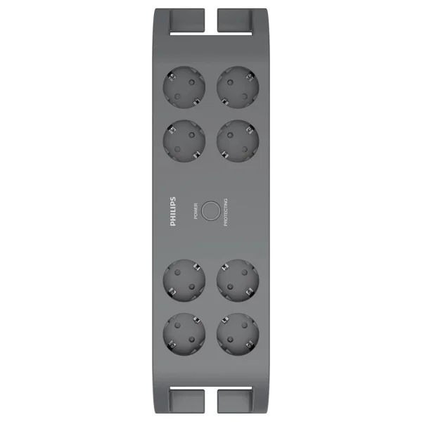 Philips Phılıps Spn3180a/62 8 Soket Akım Korumalı Priz 900 Joules 2mt Kablo (Grı)(1923) - Görsel 2