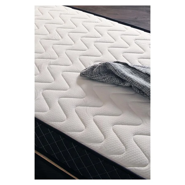 Niron Yatak Niron Premium Katlanır Yatak 90x200 Cm Paket Yaylı Lüks Yatak Ve Kaydırmaz Kumaş Kaplı Karyola - 90 X 200 Cm - Gri - Görsel 3