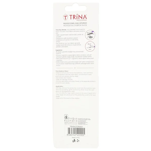 Trina Profesyonel Kas Usturası 2'li Trnrazor0001 2li Paket - Görsel 2