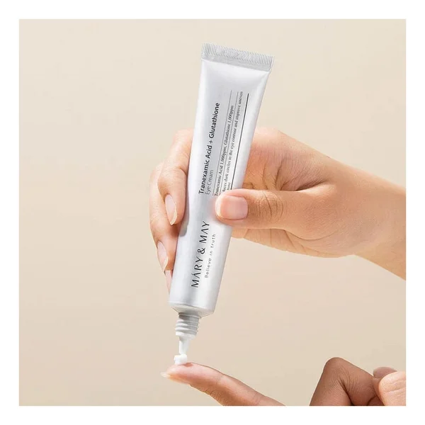 Mary & May Tranexamic Acid + Glutathion Koyu Halka Karşıtı Aydınlatıcı 12 Gr Göz Çevresi Kremi - Görsel 9