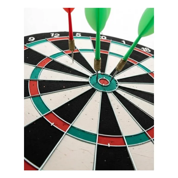 Astraltech Kaliteli Ahşap 15 Inç Dart Tahtası Kolay Montajlı 4 Ok - Görsel 3