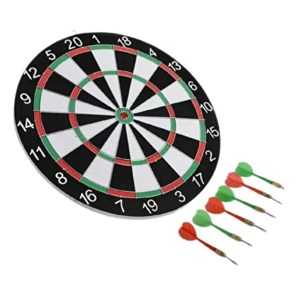 Astraltech 12 Inç Dart Tahtası 4 Adet Metal Uçlu Dart Oku Kolay Montajlı - Görsel 2