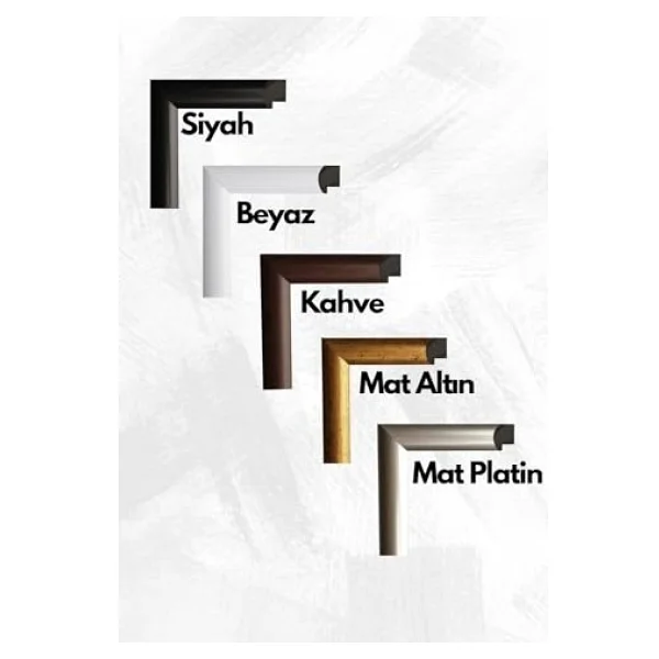 22lik Kahverengi Puzzle Poster Resim Çerçevesi Pvcli Postersiz Resimsiz Çerçeve (Siyah, 35x50) - Görsel 4