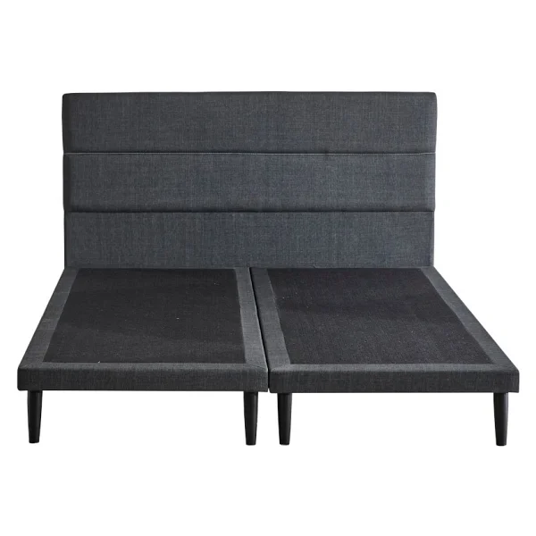 Niron Yatak Niron Slim Baza Ve Başlık Takımı 160x200 Çift Kişilik Gri Kumaş Kaplı Metal Karyola Ve Başlık Seti - Koyu Gri - 160 X 200 Cm - Görsel 9