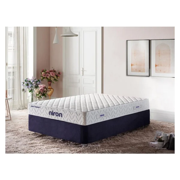 Niron Soft Pocket Yaylı 140x190 Cm Ortopedik Çift Kişilik Yatak - Görsel 5