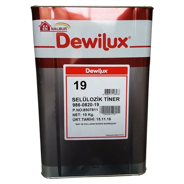 Dewilüx Selülozik Tiner 10 Kg ( 12 Litre) - Görsel 4