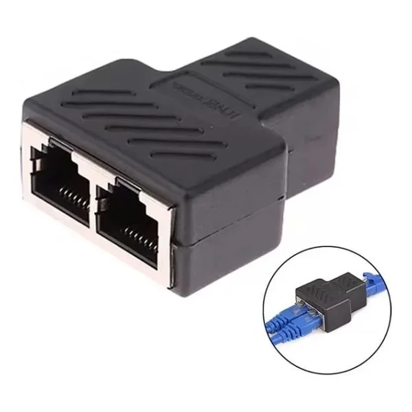 Powermaster Pm-26130 Ethernet Rj45 To 2x Çoklayıcı Dişi Splitter Adaptör - Görsel 2
