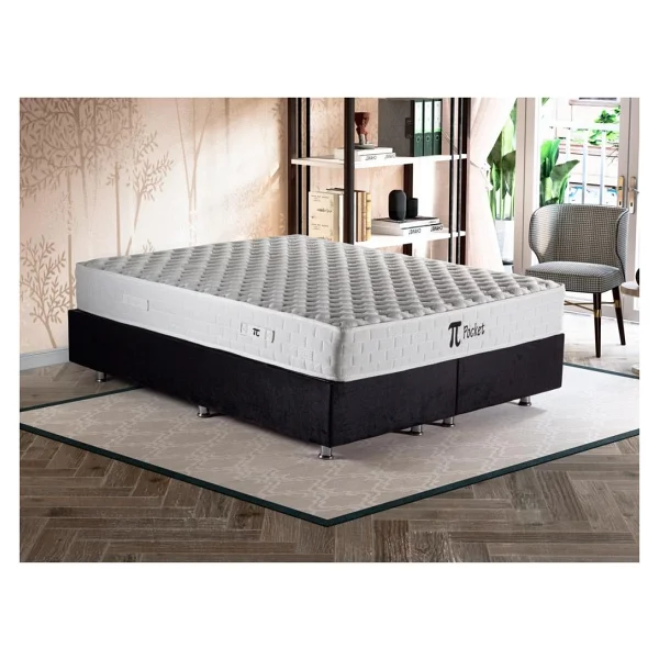 Niron Yatak Pinotte Pi Pocket Tek Kişilik Lüks Full Ortopedik Paket Yaylı Yumuşak Yatak 100x200 Cm - 100 X 200 Cm - Görsel 8