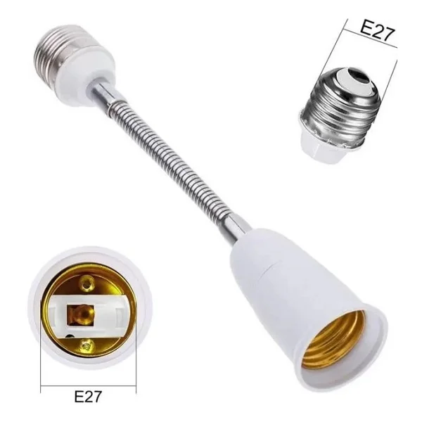 Ledx Dy-104 Esnek Metal Bükülebilir Uzatma E27 Duy - Görsel 4