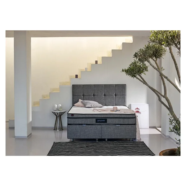 Niron Greypedic Yaylı 100x200 Cm Pedli Ortopedik Tek Kişilik Yatak - Görsel 2