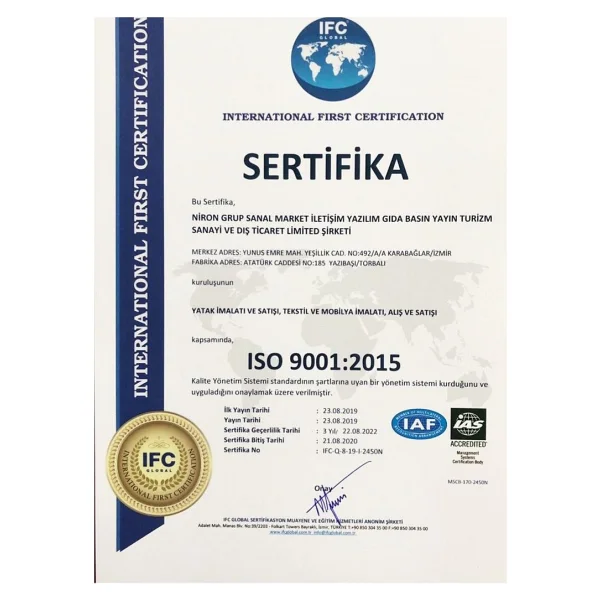 Niron Greypedic Yaylı 100x200 Cm Pedli Ortopedik Tek Kişilik Yatak - Görsel 8