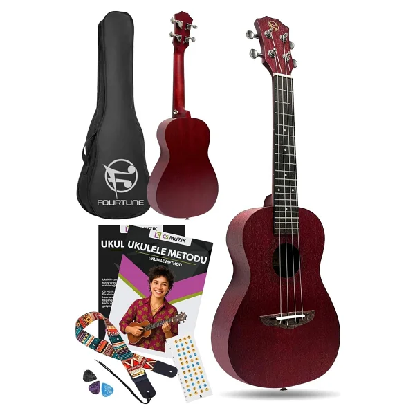 Fourtune Elio Ukc-23rd Concert Ukulele Maun Hakiki Ağaç (Özel Seri) - Görsel 2