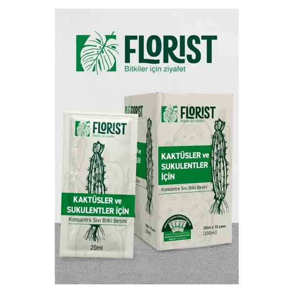 Florist Konsantre Sıvı Kaktüs Ve Sukulent Bitki Besini - Görsel 6