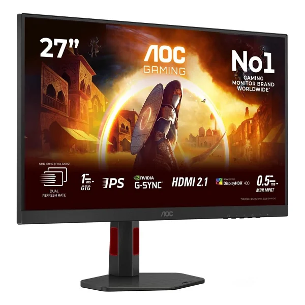 Aoc U27g4r 27" 0.3 Ms 4K 160 Hz - Full HD 320 Hz Pivot Ips Oyuncu Monitörü - Görsel 2