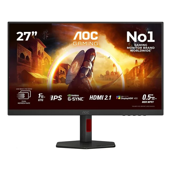 Aoc U27g4r 27" 0.3 Ms 4K 160 Hz - Full HD 320 Hz Pivot Ips Oyuncu Monitörü - Görsel 3