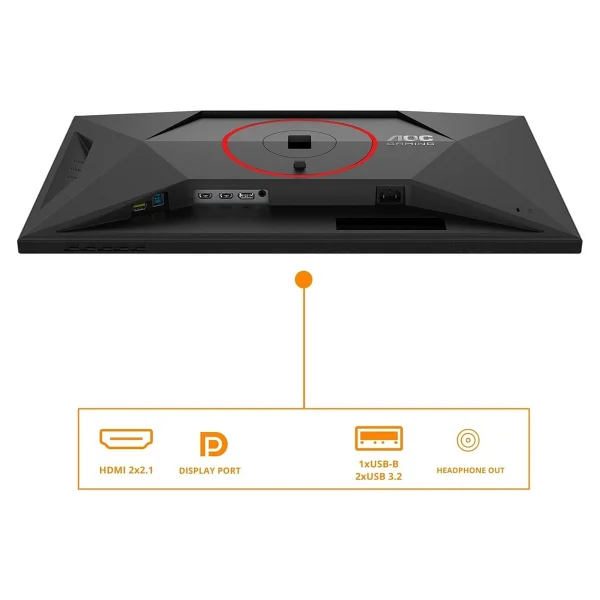 Aoc U27g4r 27" 0.3 Ms 4K 160 Hz - Full HD 320 Hz Pivot Ips Oyuncu Monitörü - Görsel 5