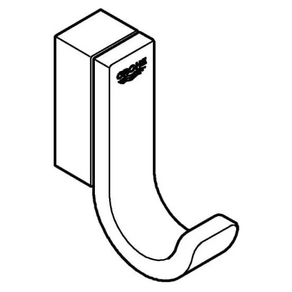 Grohe Selection 41039a00 Hard Graphite Tekli Havlu Askısı - Görsel 2