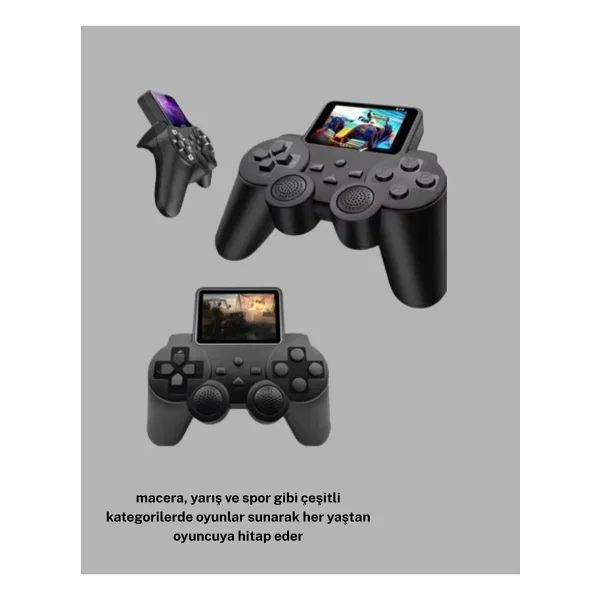 520 Oyunlu Atari S10 El Konsolu - Retro Tasarım, Şarjlı Ve Taşınabilir Oyun Deneyimi - Görsel 7