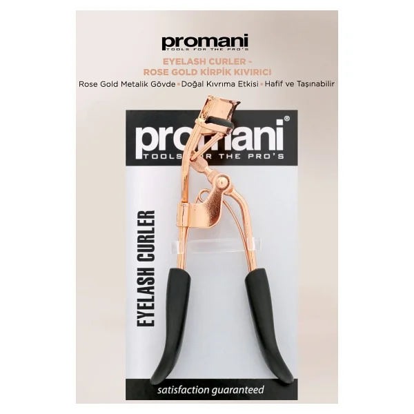 Promani Rosegold Kirpik Kıvırıcı Uzun Ve Kıvrık Kirpikler İçin Özel Tasarım Makyaj Aracı - Görsel 2