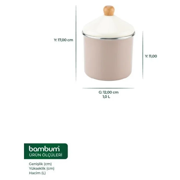 Bambum Nostalji 12 Cm Toprak Baharatlık - Görsel 5