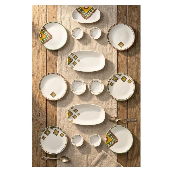 Bambum Moderna Mustard 14 Parça 6 Kişilik Kahvaltı Takımı - Görsel 7