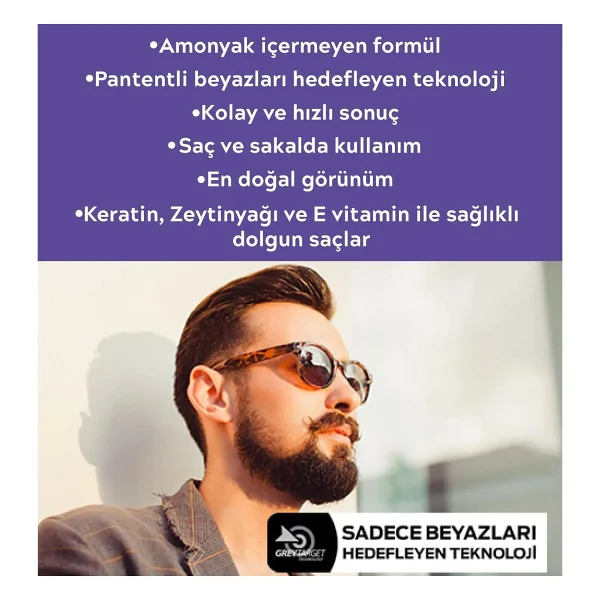 Just For Men Touch Of Grey Orta Kahve Erkek Saç Boyası - Görsel 3
