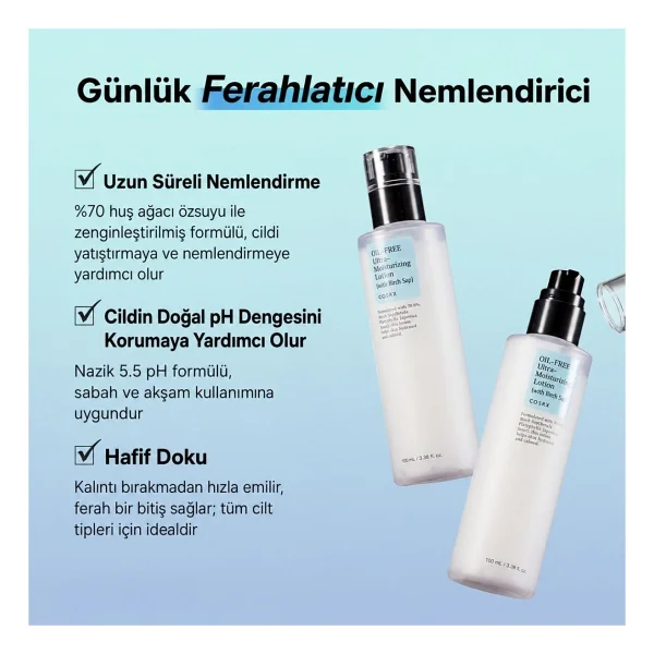 Cosrx Oil Free Ultra Nemlendirici Losyon 100 Ml - Görsel 3