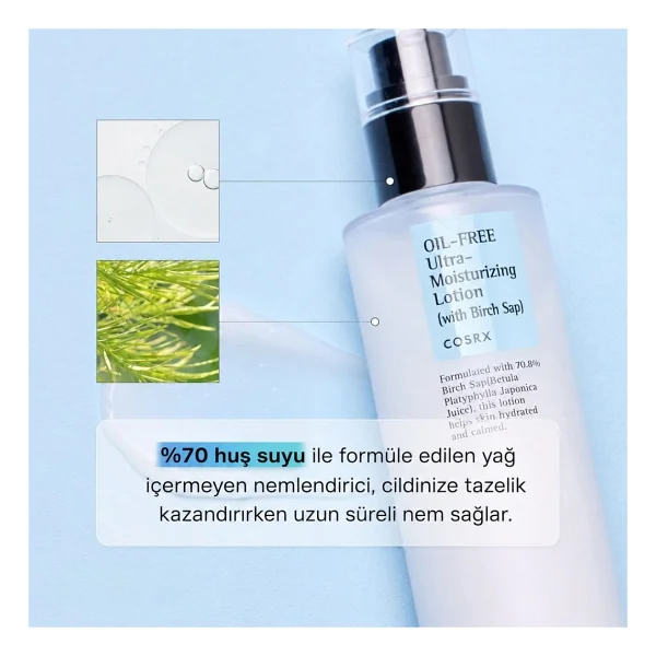 Cosrx Oil Free Ultra Nemlendirici Losyon 100 Ml - Görsel 6